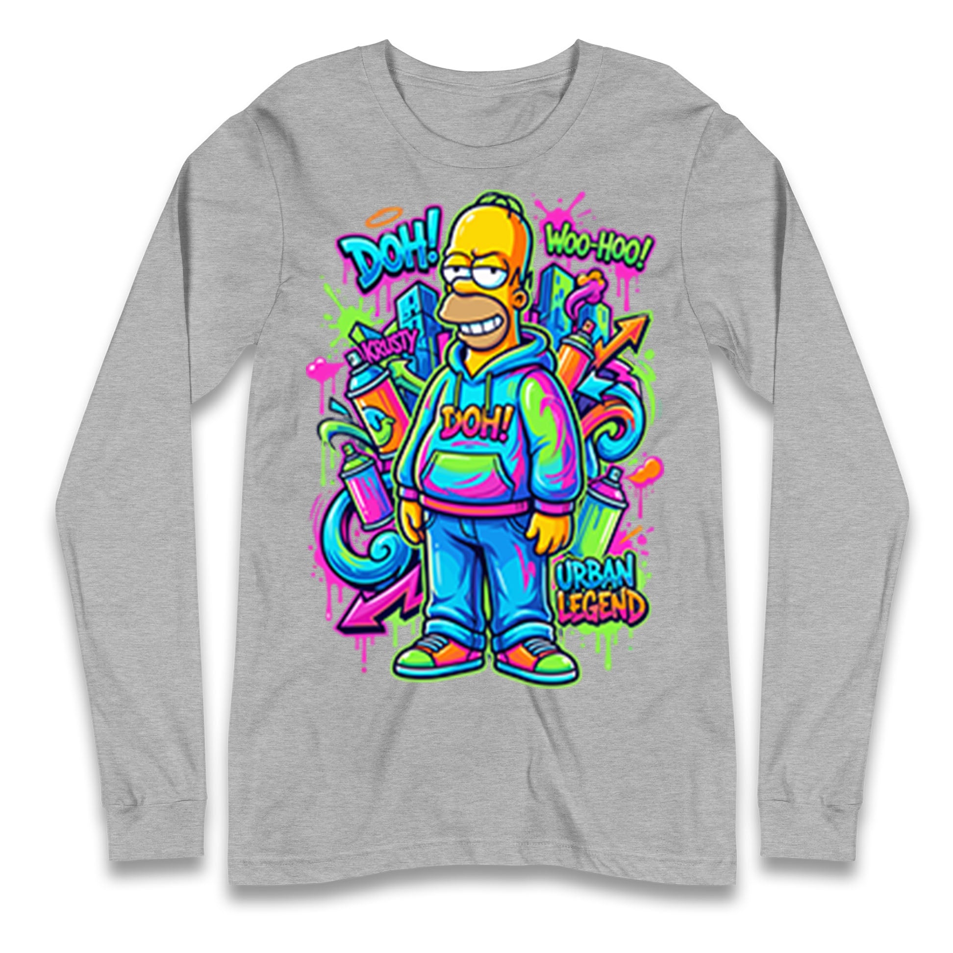 Homer Simpson Longsleeve T Shirt