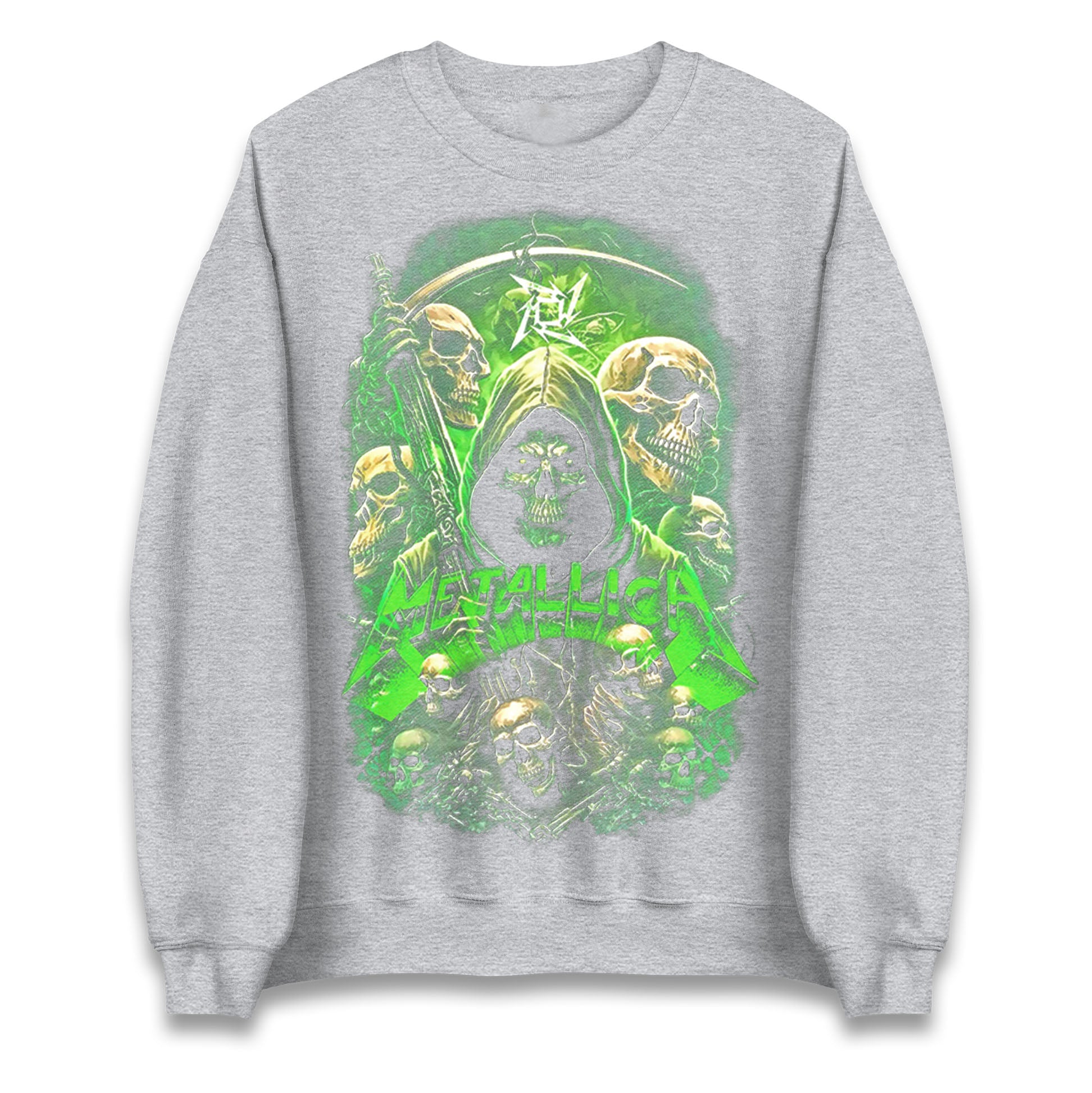 Metallica Green Skulls Jumper
