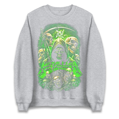 Metallica Green Skulls Jumper
