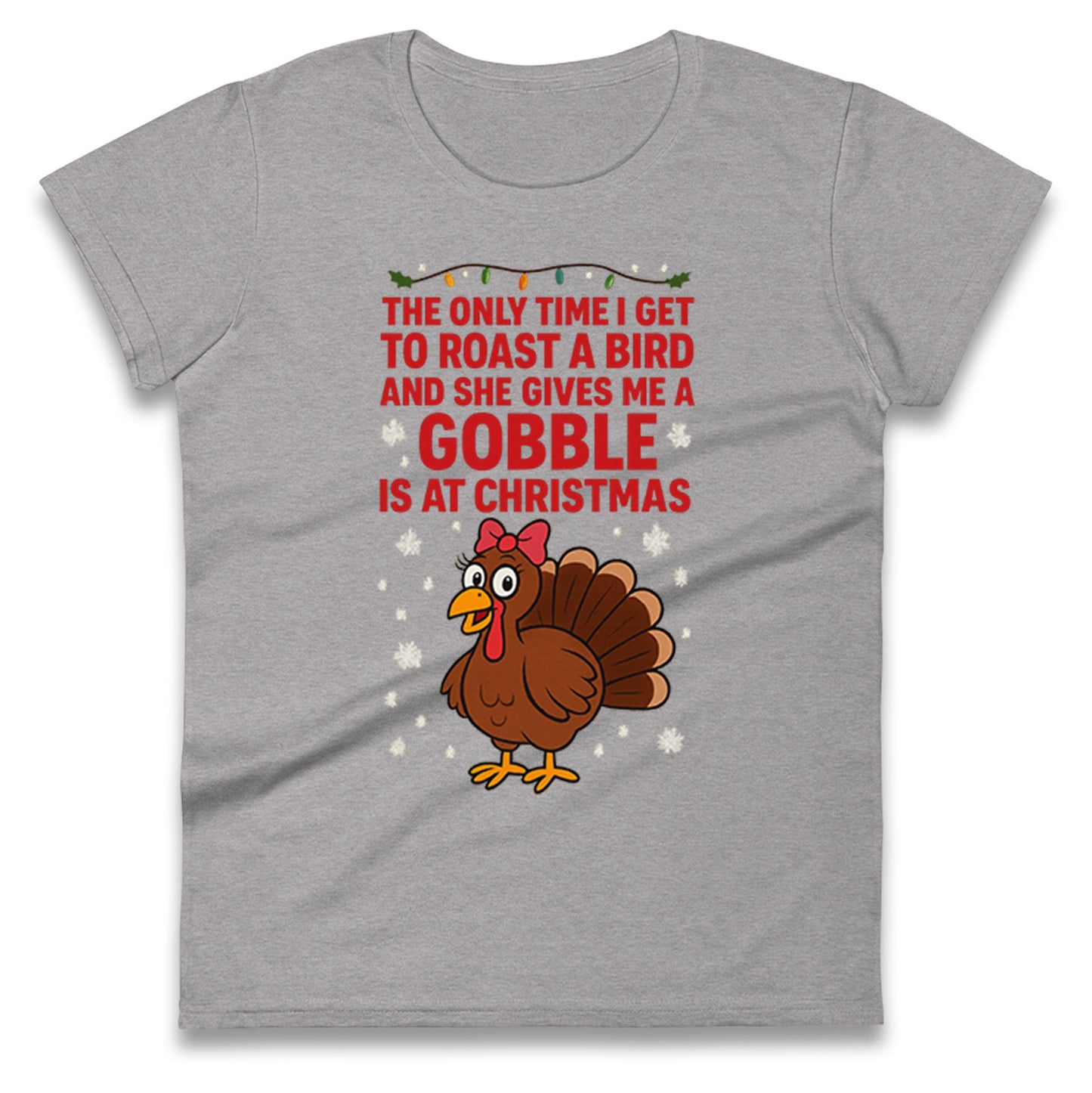 Rude Christmas Ladies T Shirt