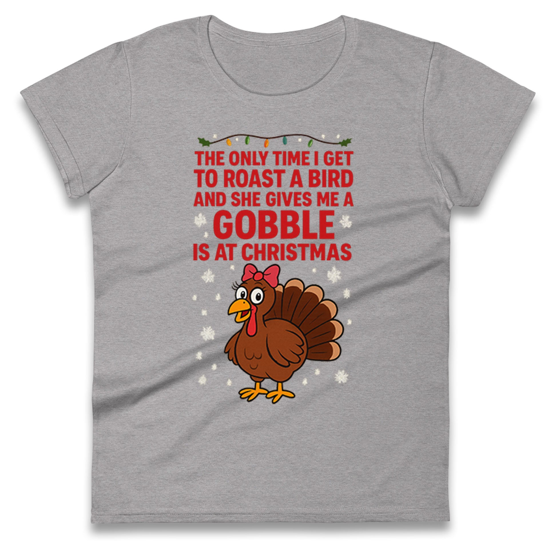 Rude Christmas Ladies T Shirt