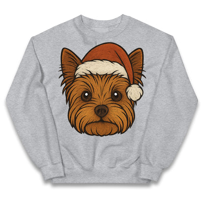Yorkshire Terrier Christmas Kids Jumper