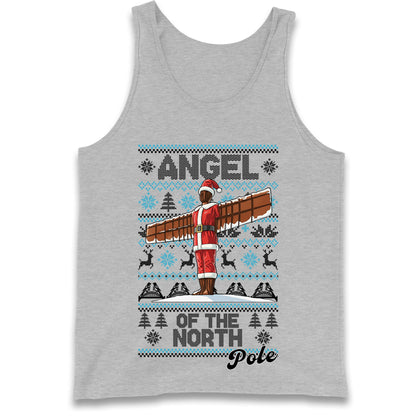 Angel Of The North Pole Christmas Tank Top
