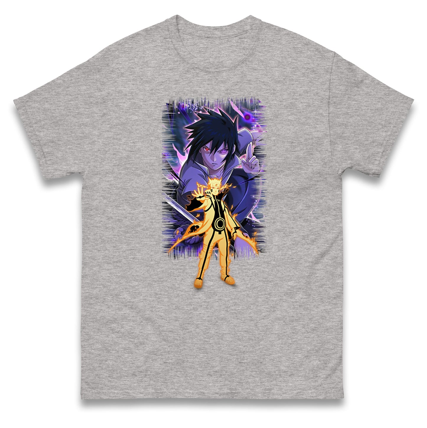 sasuke uchiha and naruto uzumaki t shirt
