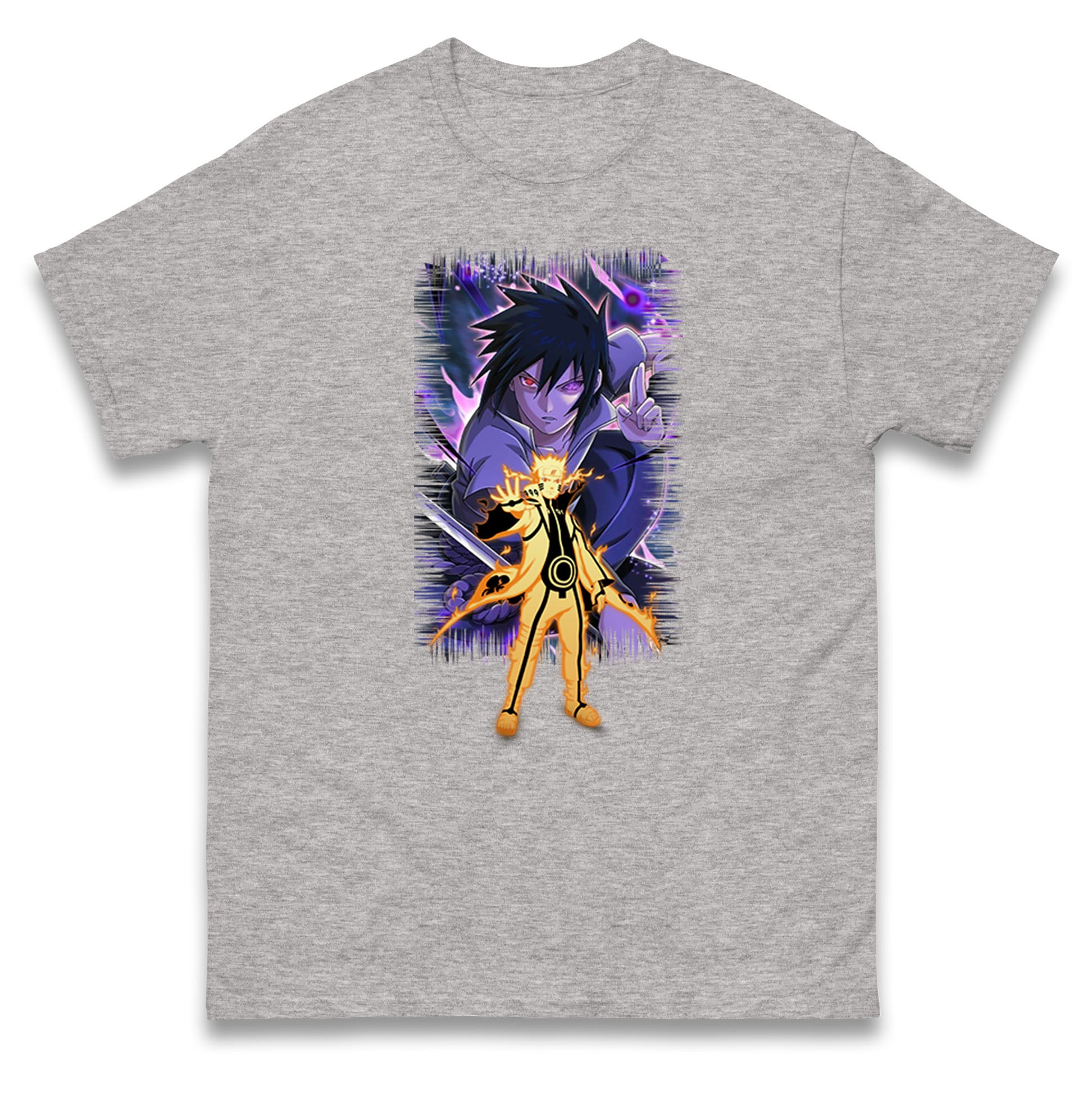sasuke uchiha and naruto uzumaki t shirt