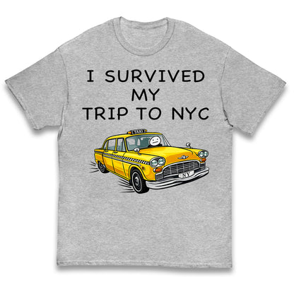 I Survived My Trip To NYC Yellow Taxi Kids T Shirt