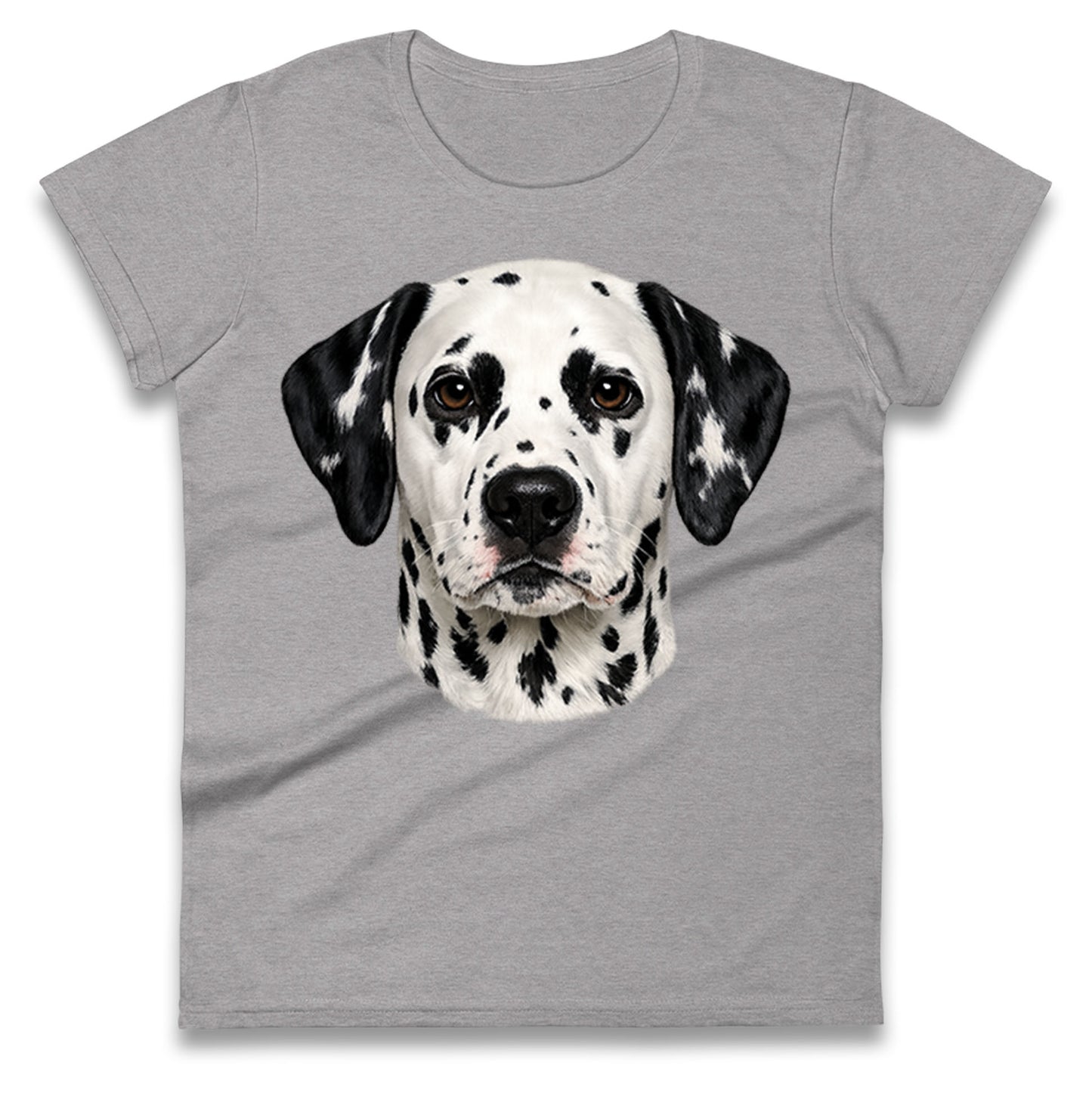 Dalmatian Dog Face Ladies T Shirt 