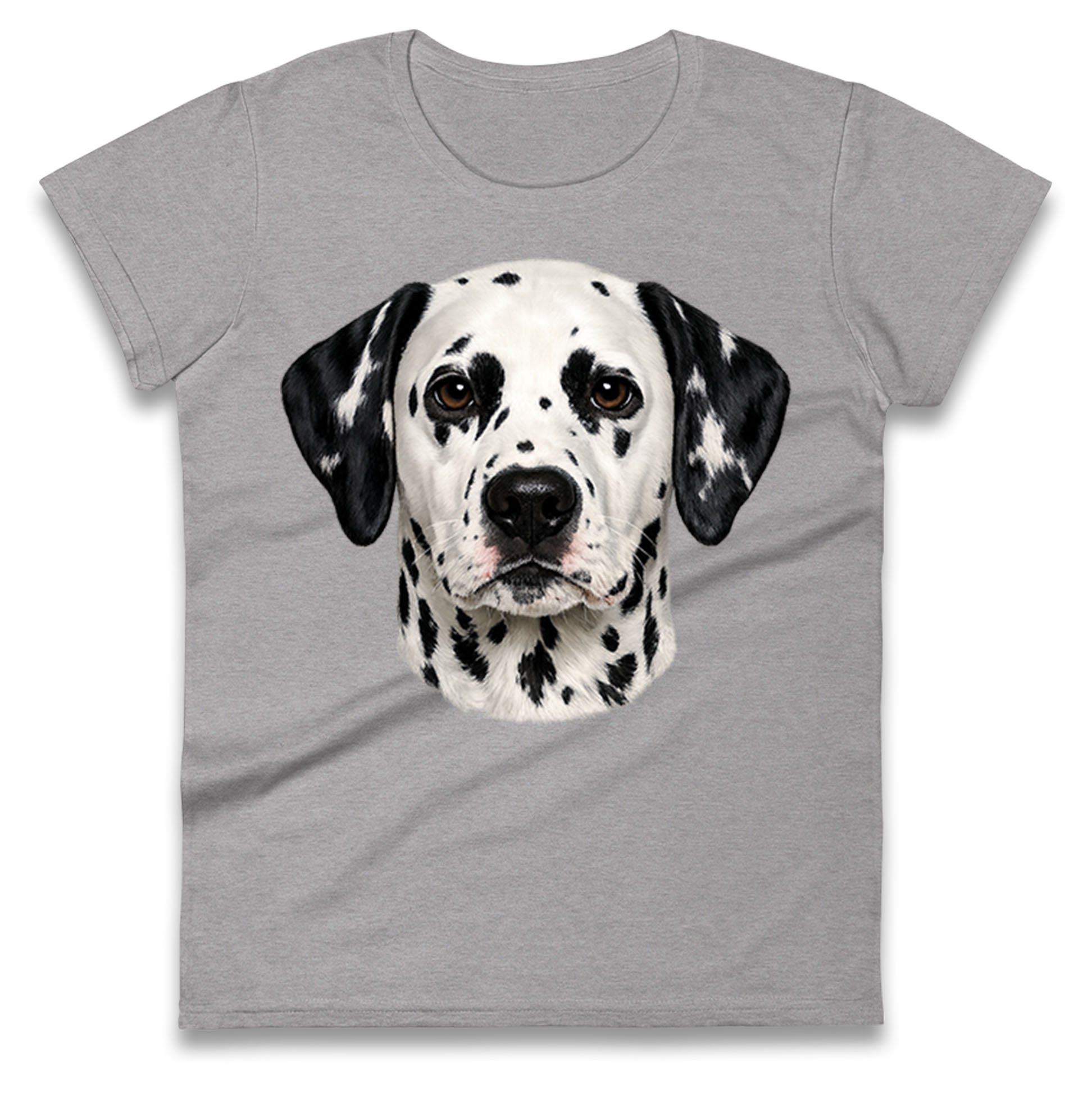 Dalmatian Dog Face Ladies T Shirt 