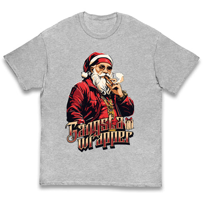 Santa Claus Gangster Kids T Shirt