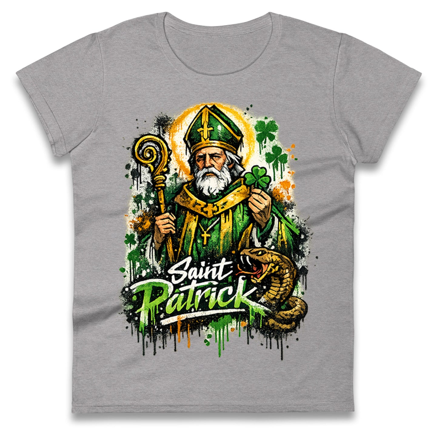 Saint Patrick Ireland Ladies T Shirt