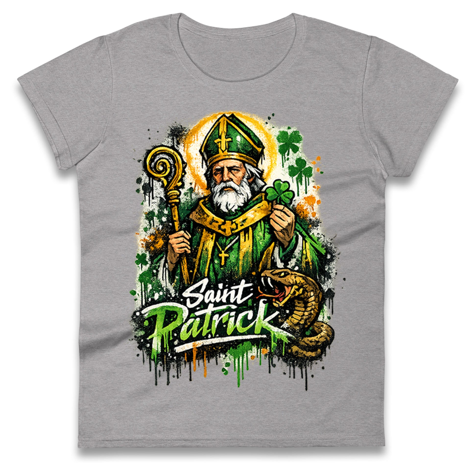 Saint Patrick Ireland Ladies T Shirt