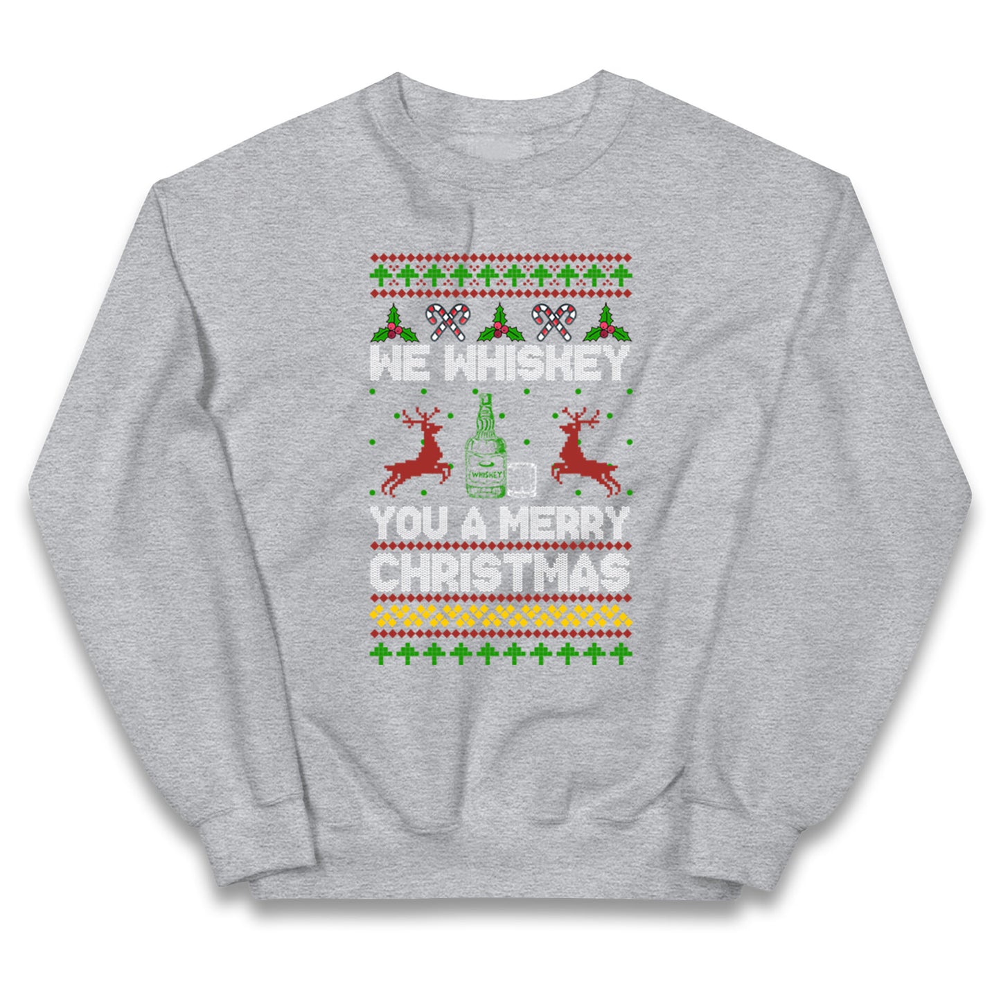 whisky Christmas Kids Jumper