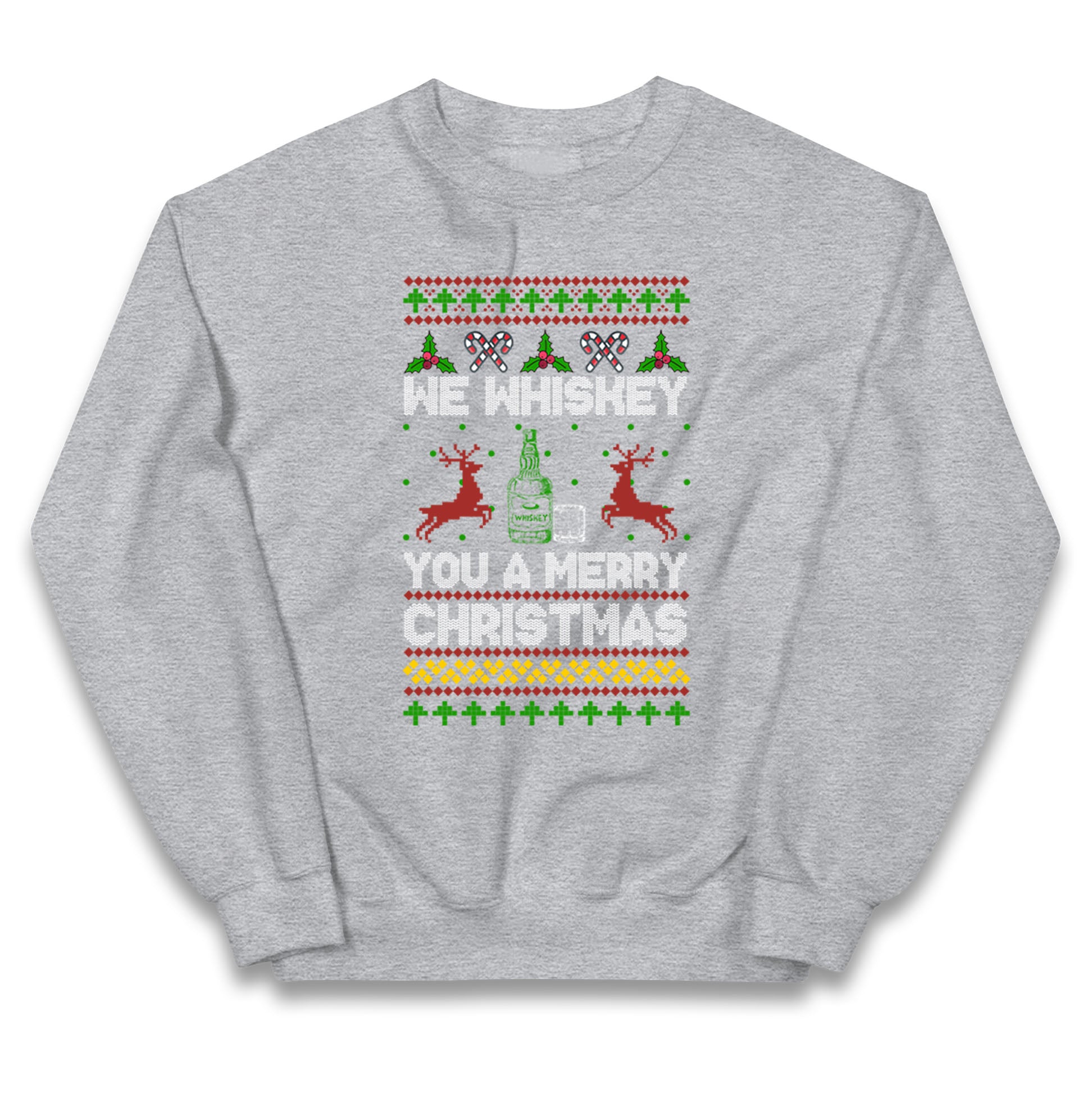whisky Christmas Kids Jumper