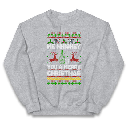 whisky Christmas Kids Jumper