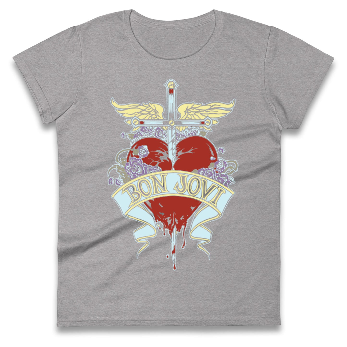 Bon Jovi Rock Band Ladies T Shirt
