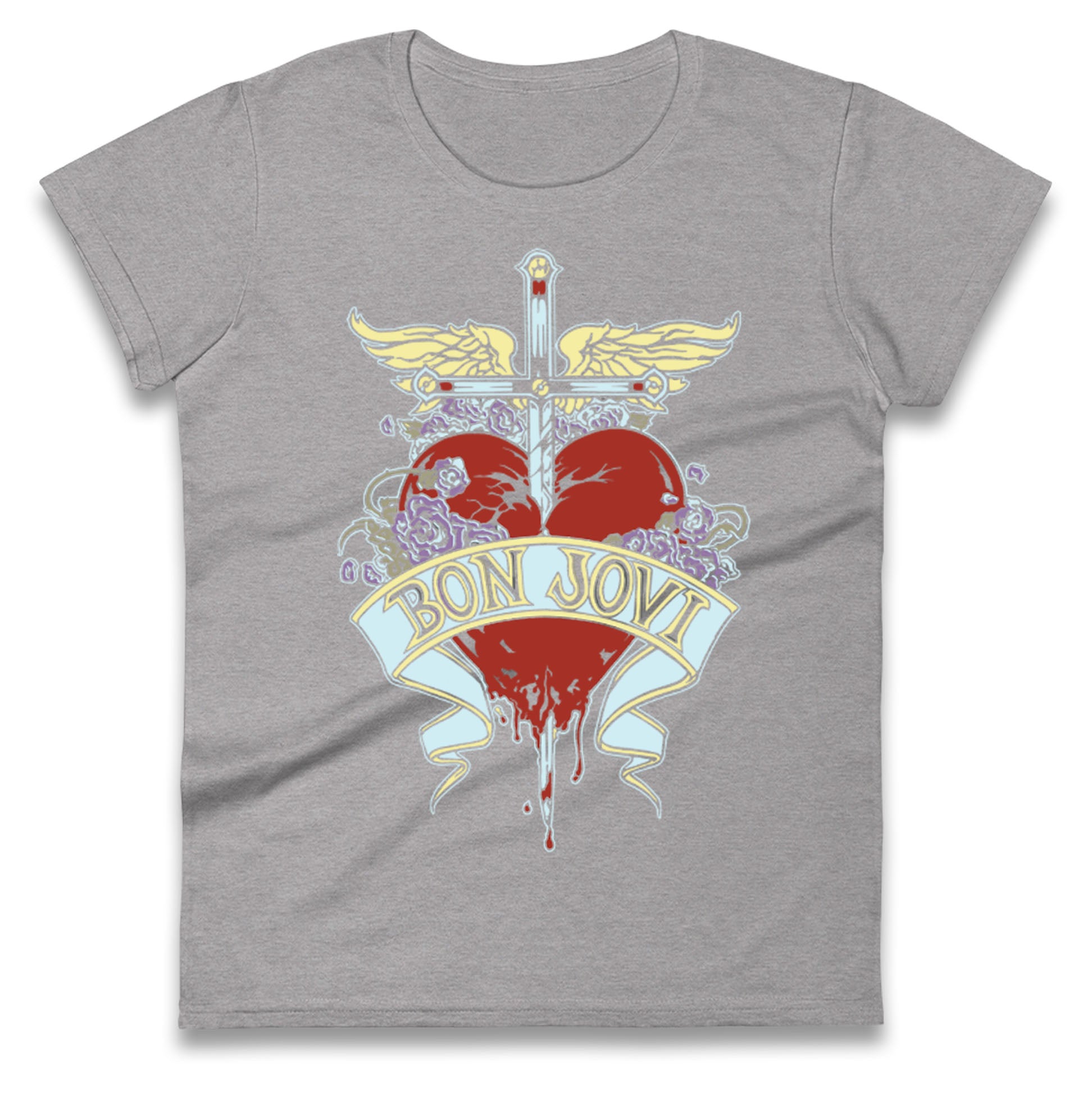 Bon Jovi Rock Band Ladies T Shirt