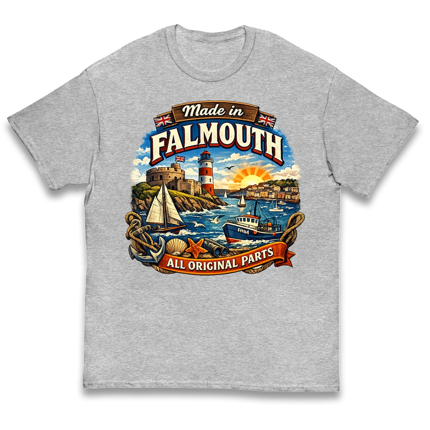 Made In Falmouth All Original Parts Kids T Shirt