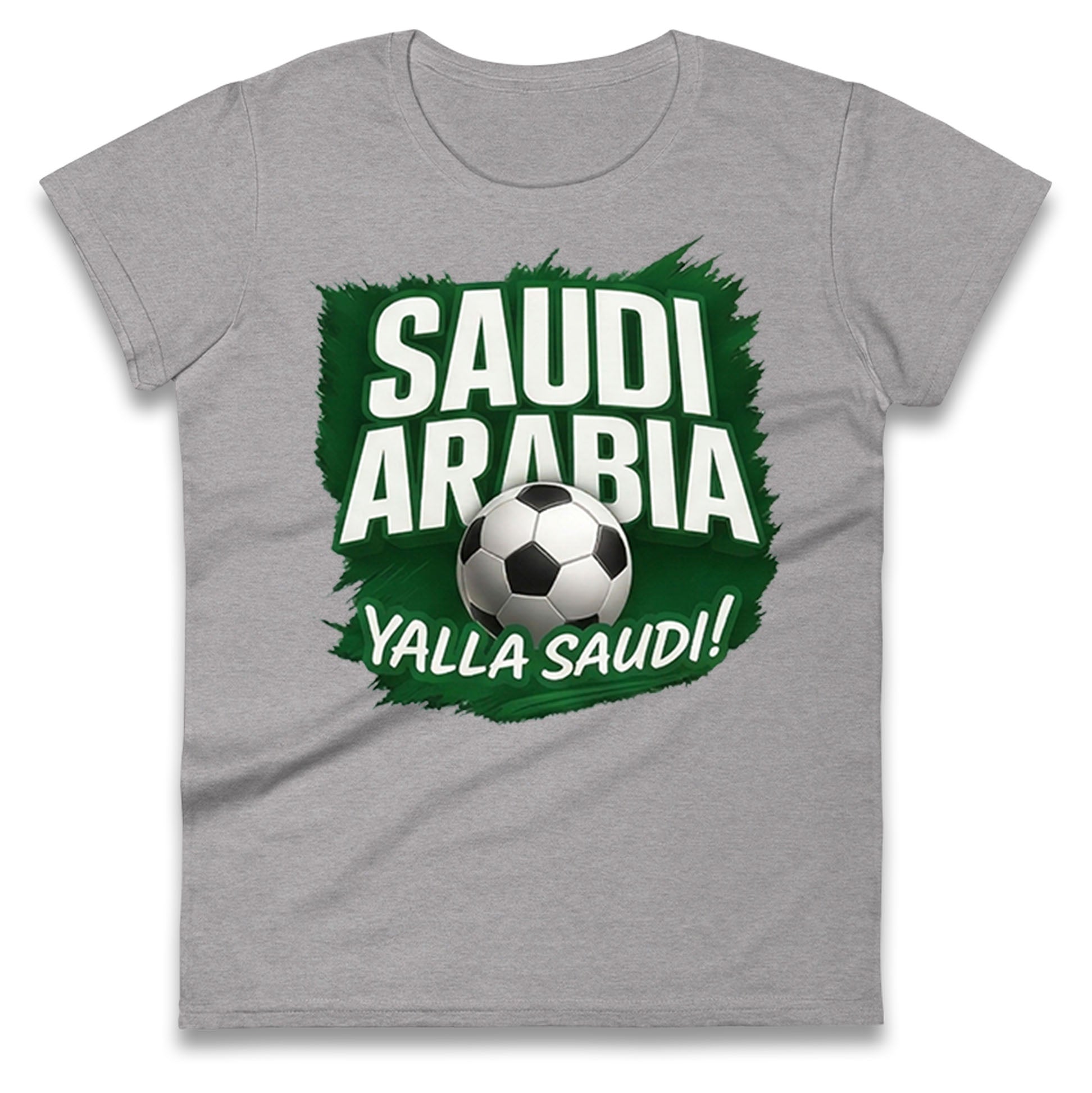 Saudi Arabia Retro World Cup Ladies T Shirt 