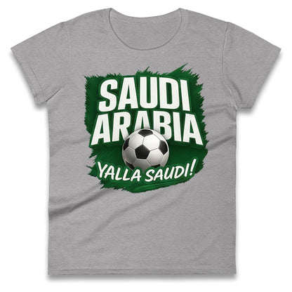 Saudi Arabia Retro World Cup Ladies T Shirt 