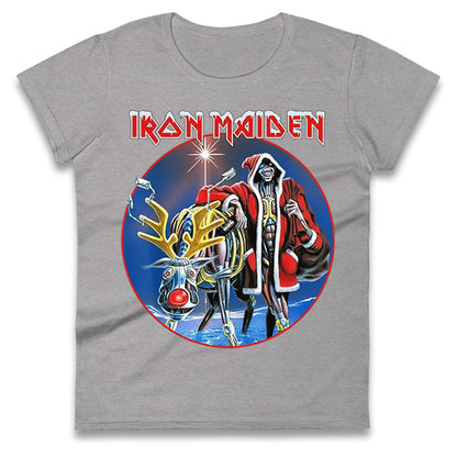 Iron Maiden Christmas Ladies T Shirt