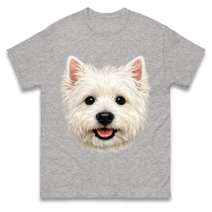 West Highland White Terrier Dog Face T Shirt