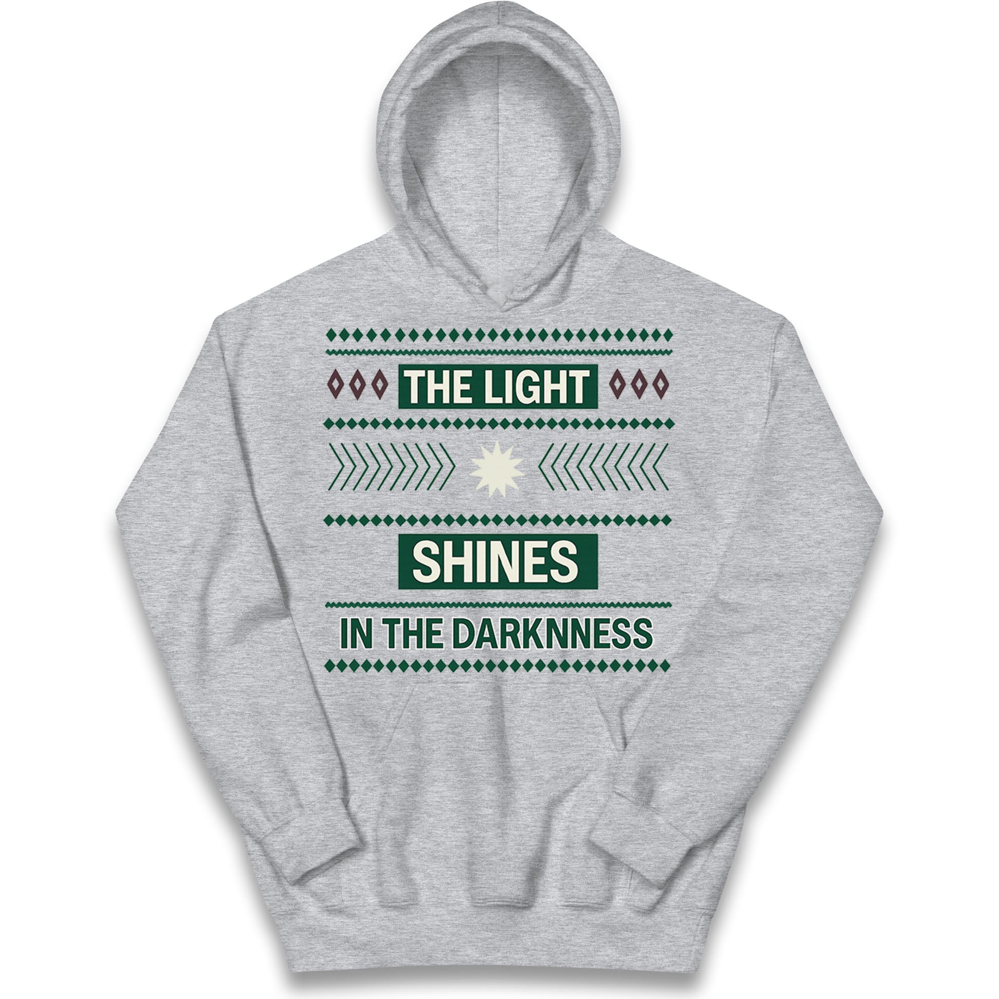 The Light Shines in the Darkness Kids Hoodie