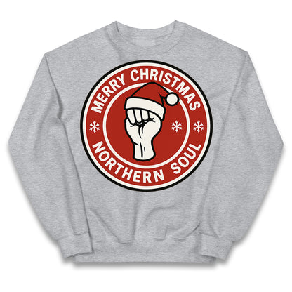 Merry Christmas Northern Soul Kids Jumper