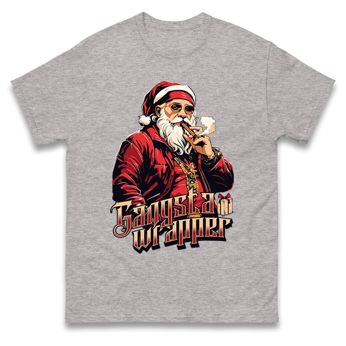 Santa Claus Gangster T Shirt