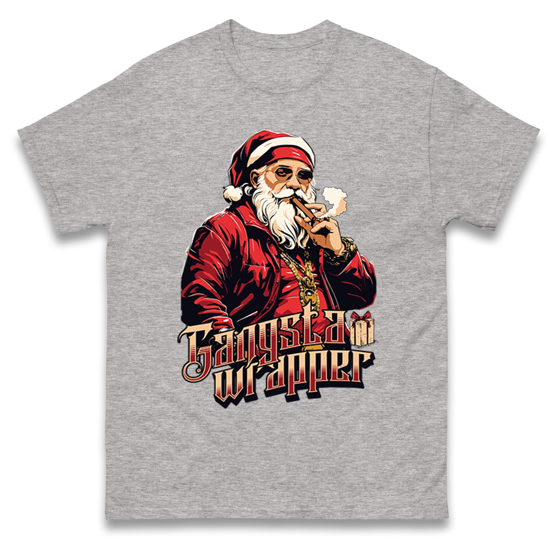 Santa Claus Gangster T Shirt