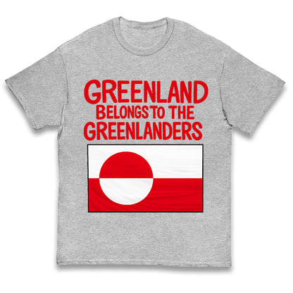Greenland Belongs To The Greenlanders Kids T Shirt