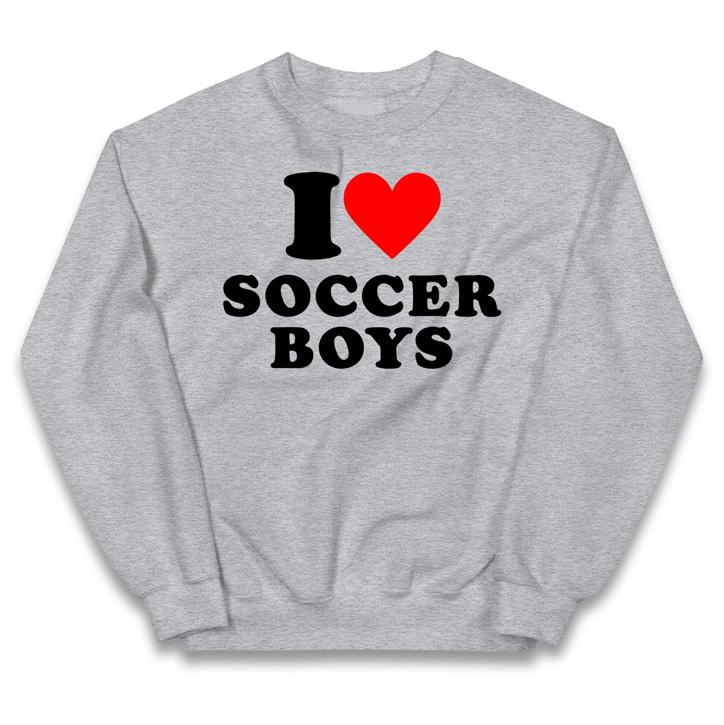 I Love Soccer Boys Kids Jumper