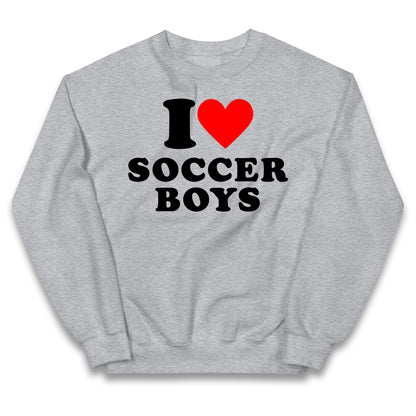 I Love Soccer Boys Kids Jumper