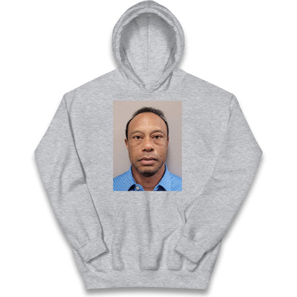 Tiger Woods Mugshot Kids Hoodie