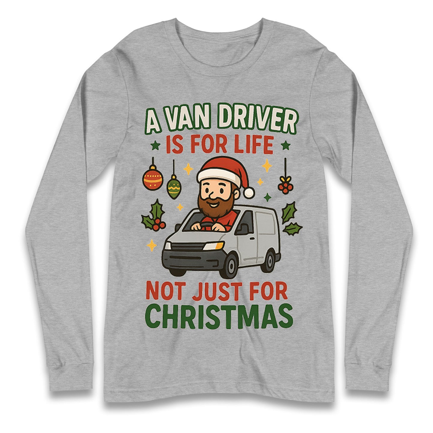 Van Driver Christmas Longsleeve T Shirt