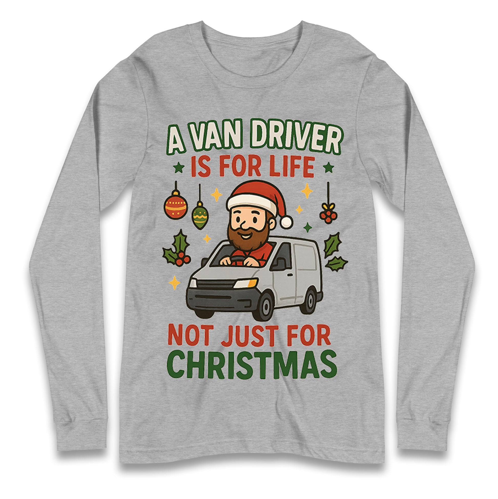 Van Driver Christmas Longsleeve T Shirt