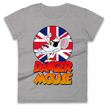 Danger Mouse Union Jack Ladies T Shirt