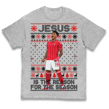 Nottm Forest FC Christmas Kids T Shirt