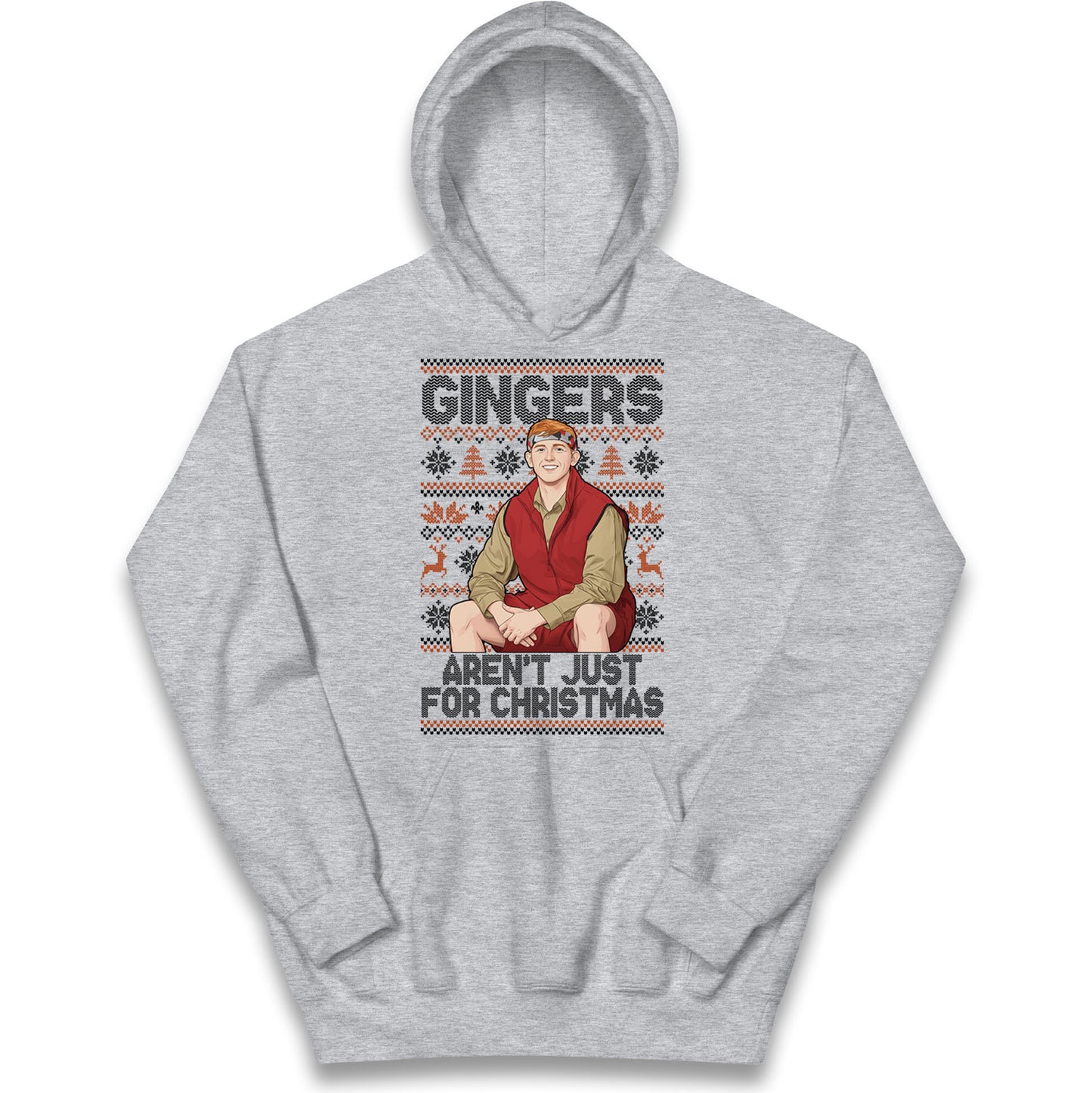 Angry Ginge Xmas Kids Hoodie