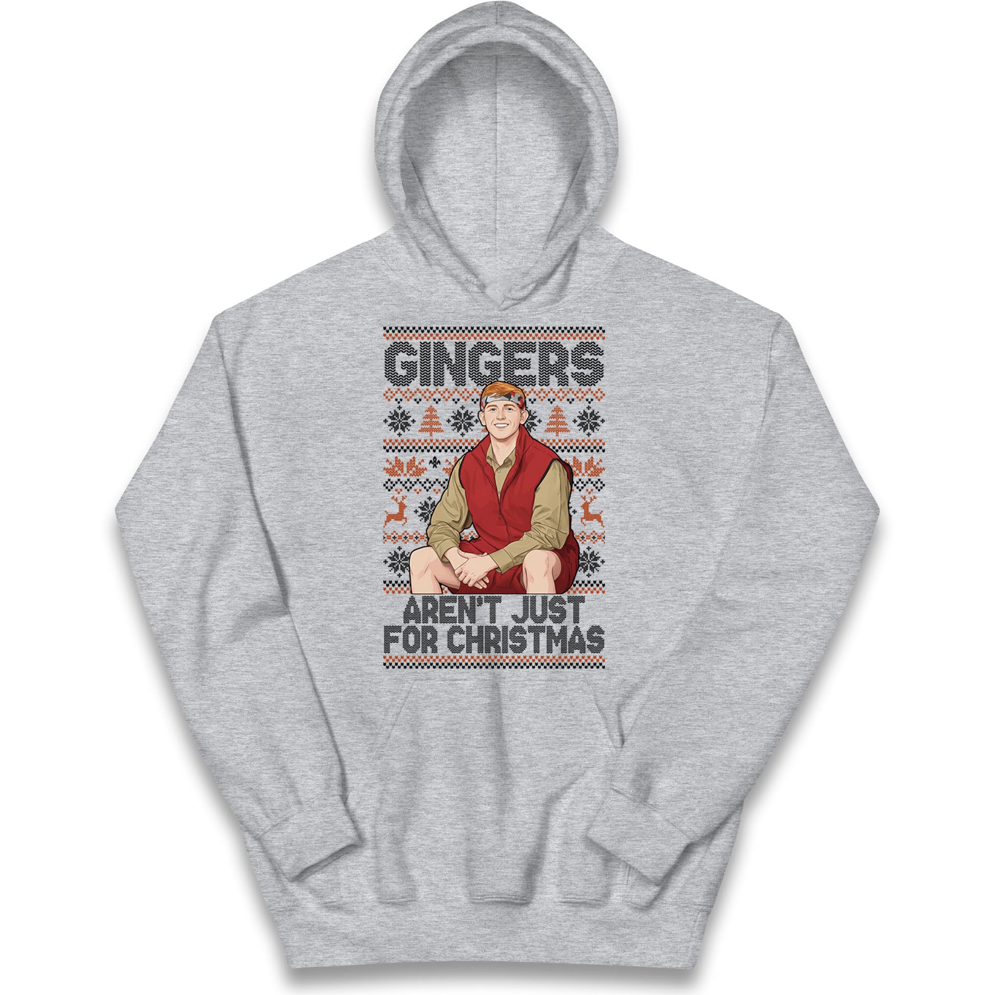 Angry Ginge Xmas Kids Hoodie