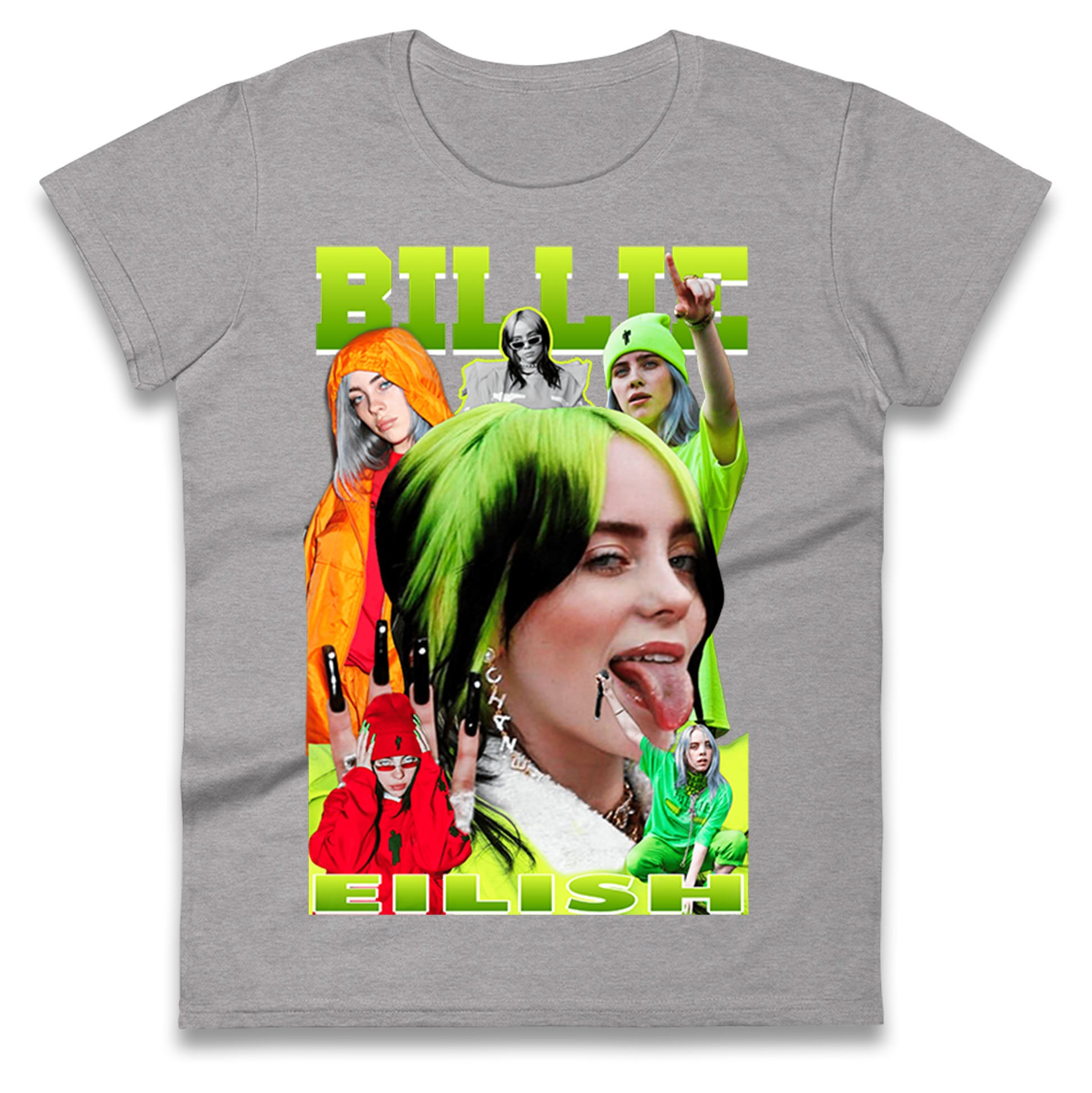 Billie Eilish Green Ladies T Shirt