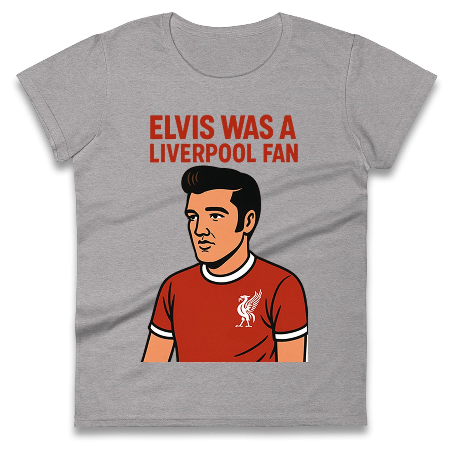 Elvis Presley Liverpool Football Ladies T Shirt 