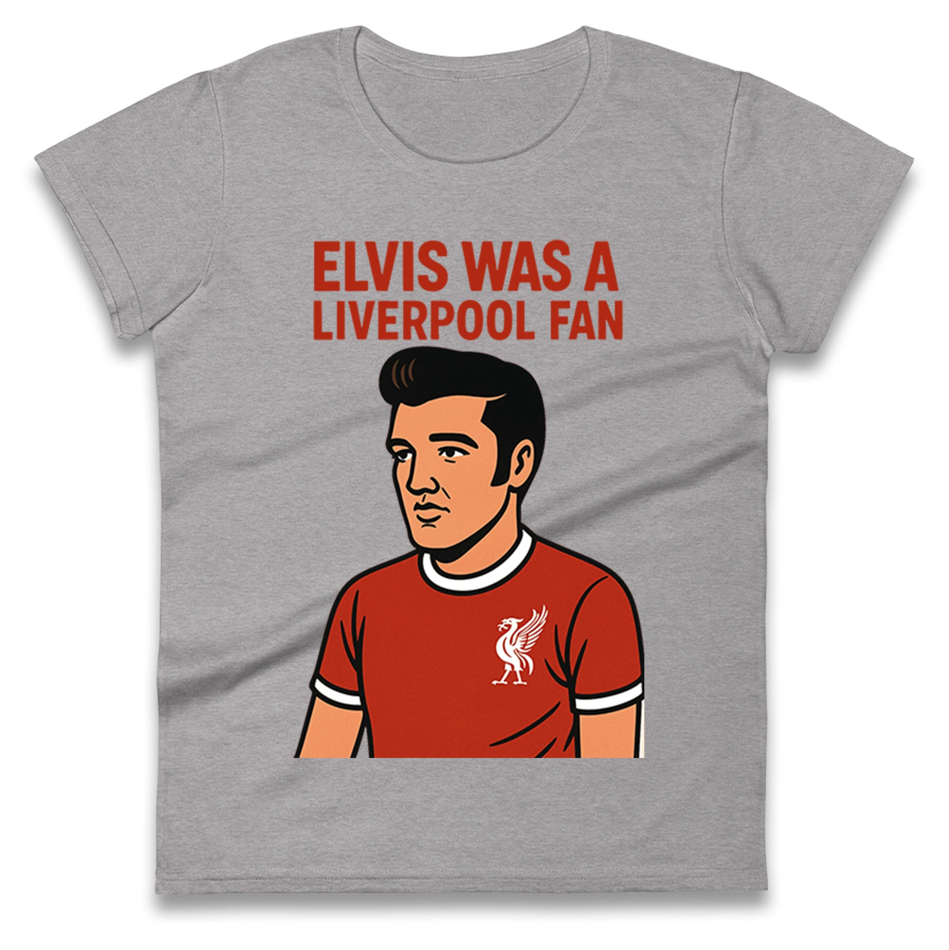 Elvis Presley Liverpool Football Ladies T Shirt 