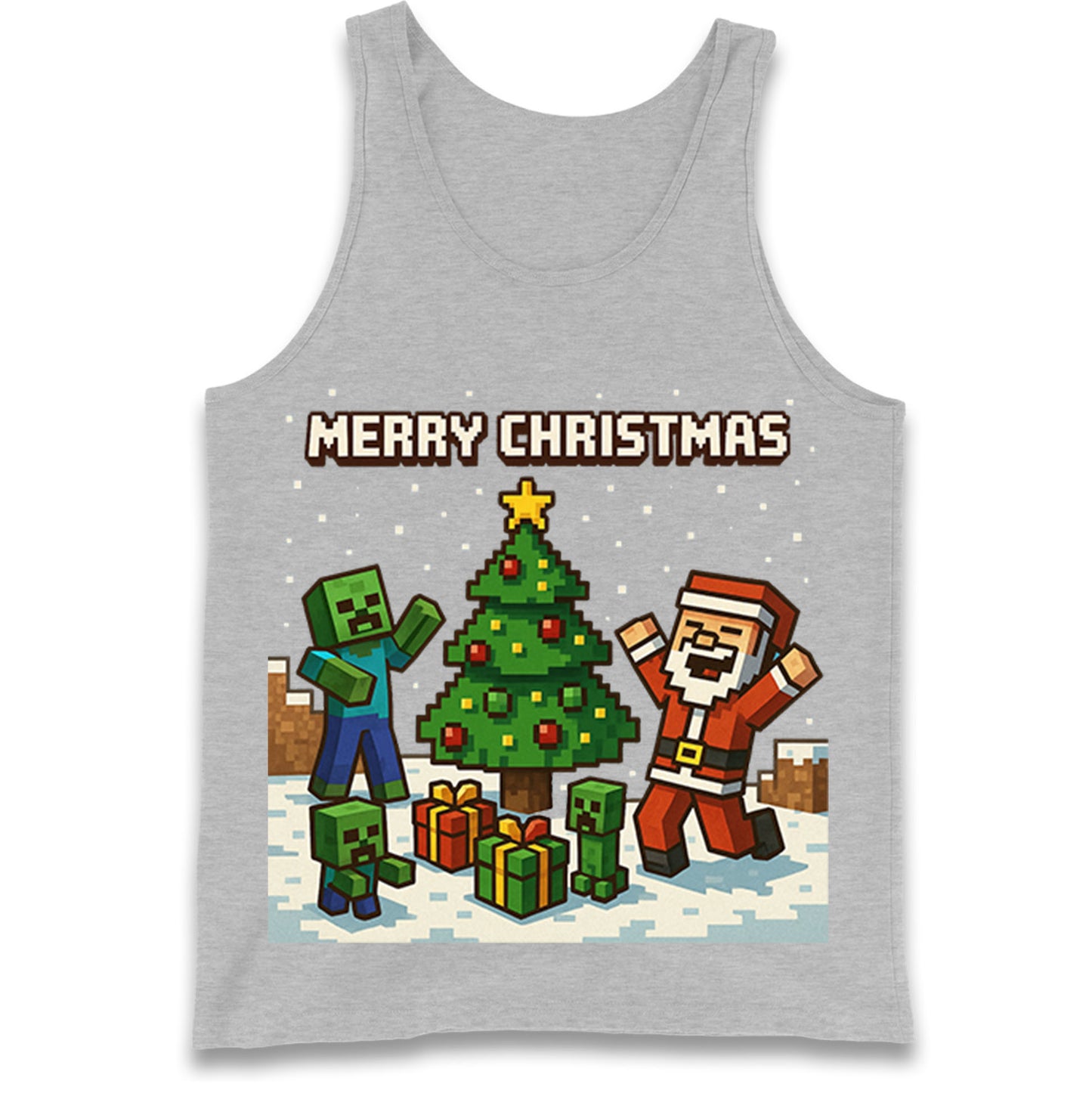 Minecraft Christmas Tank Top