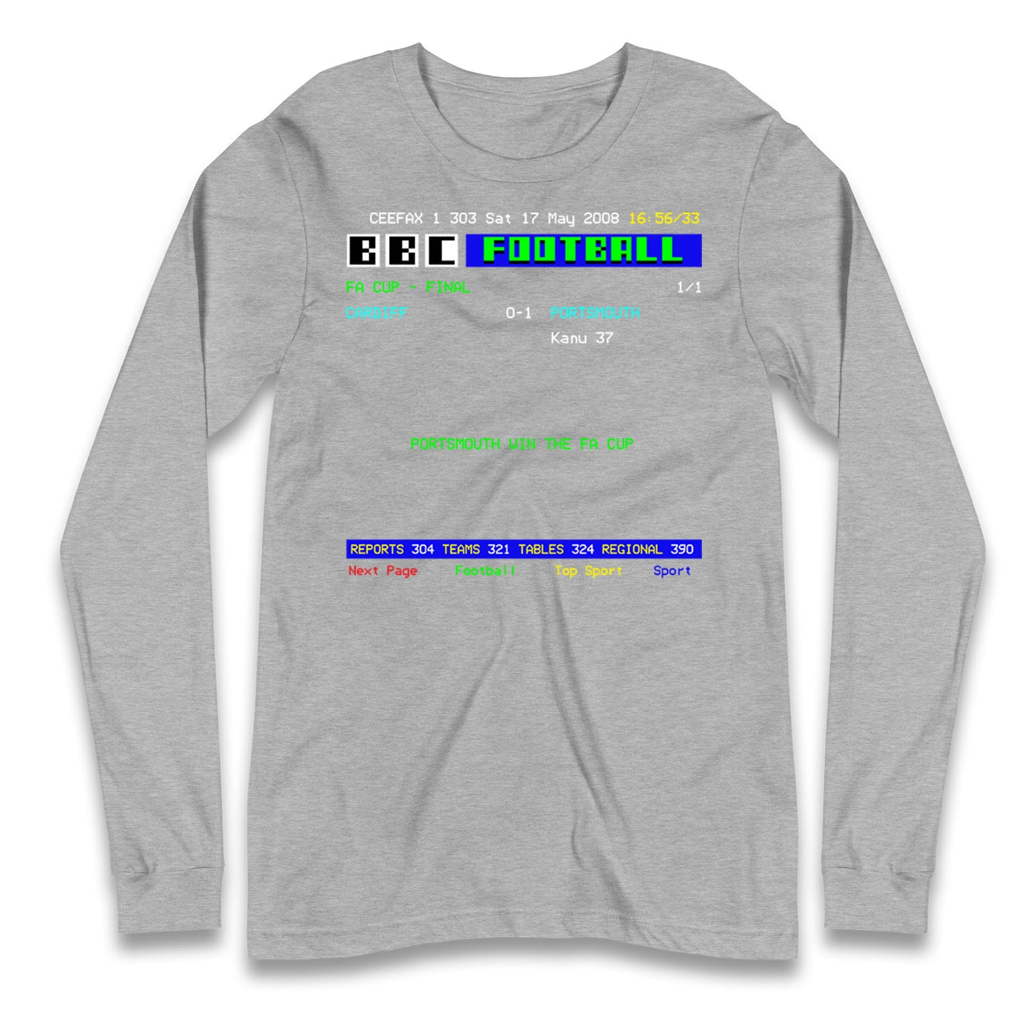 Portsmouth FA Cup Winners 2008 Longsleeve T Shirt 