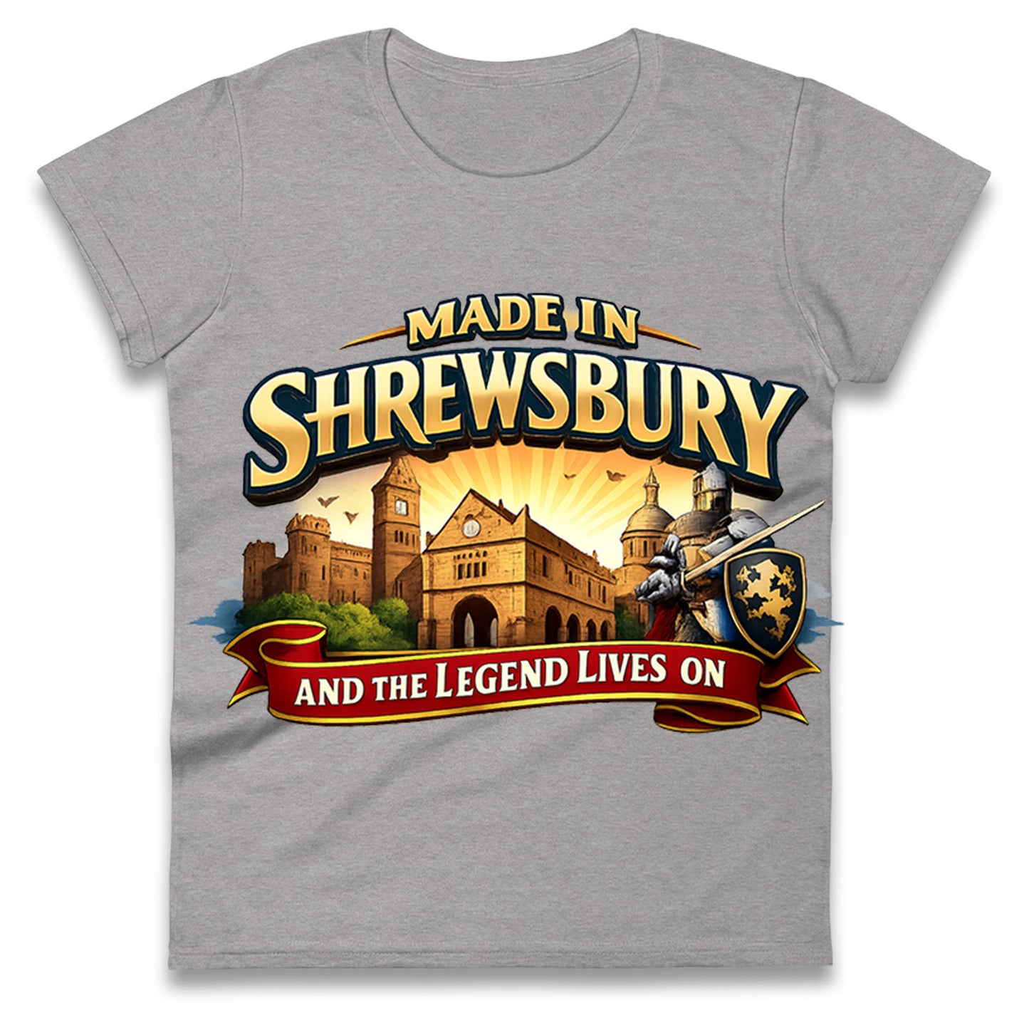 Made in Shrewsbury Ladies T Shirt 