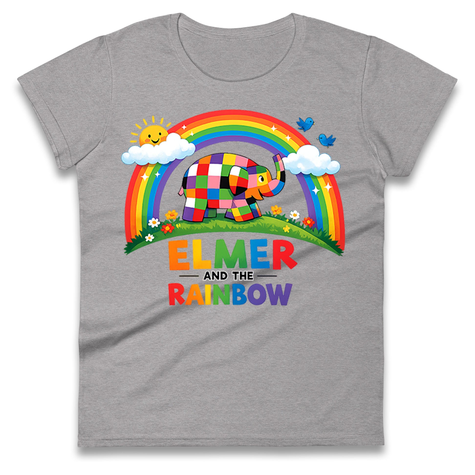 Elmer And The Rainbow Ladies T Shirt 