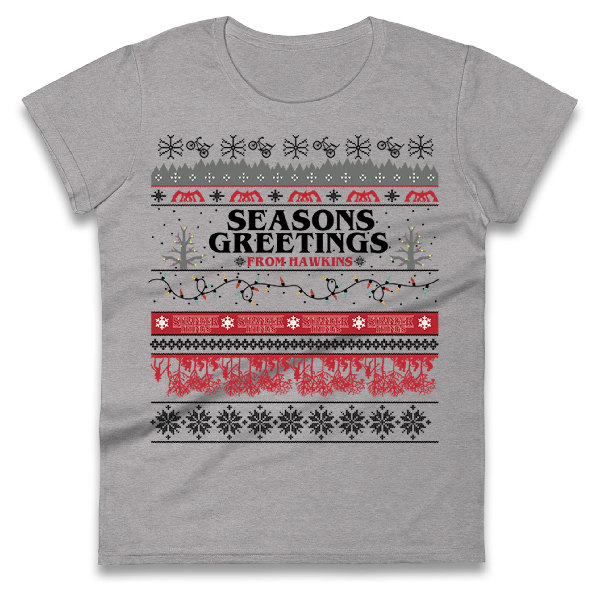Stranger Things Trailer Ladies T Shirt