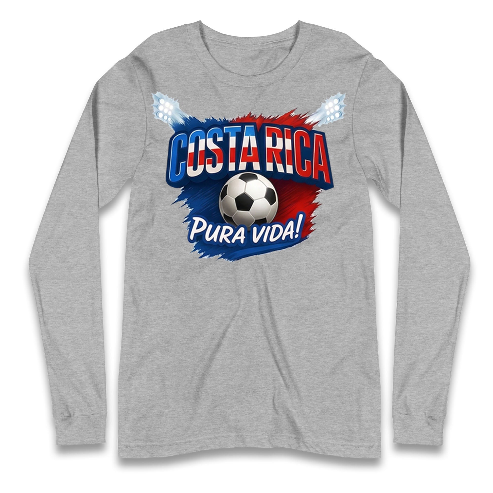 Costa Rica Retro World Cup Longsleeve T Shirt 