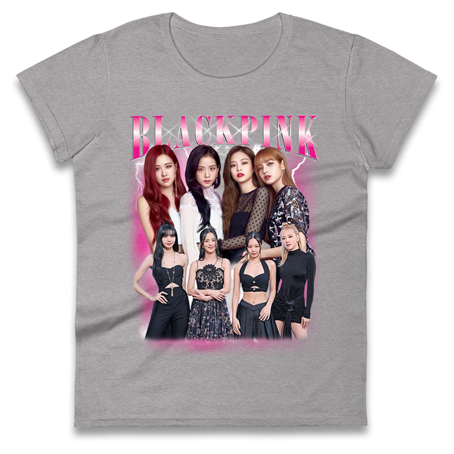 Black Pink Ladies T Shirt