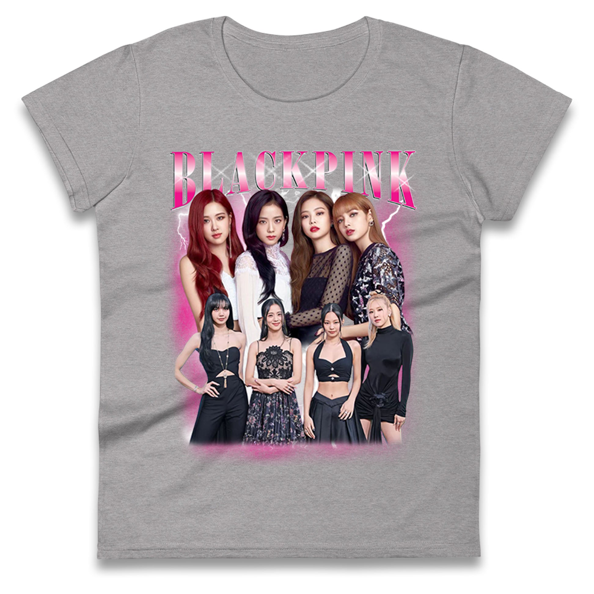 Black Pink Ladies T Shirt
